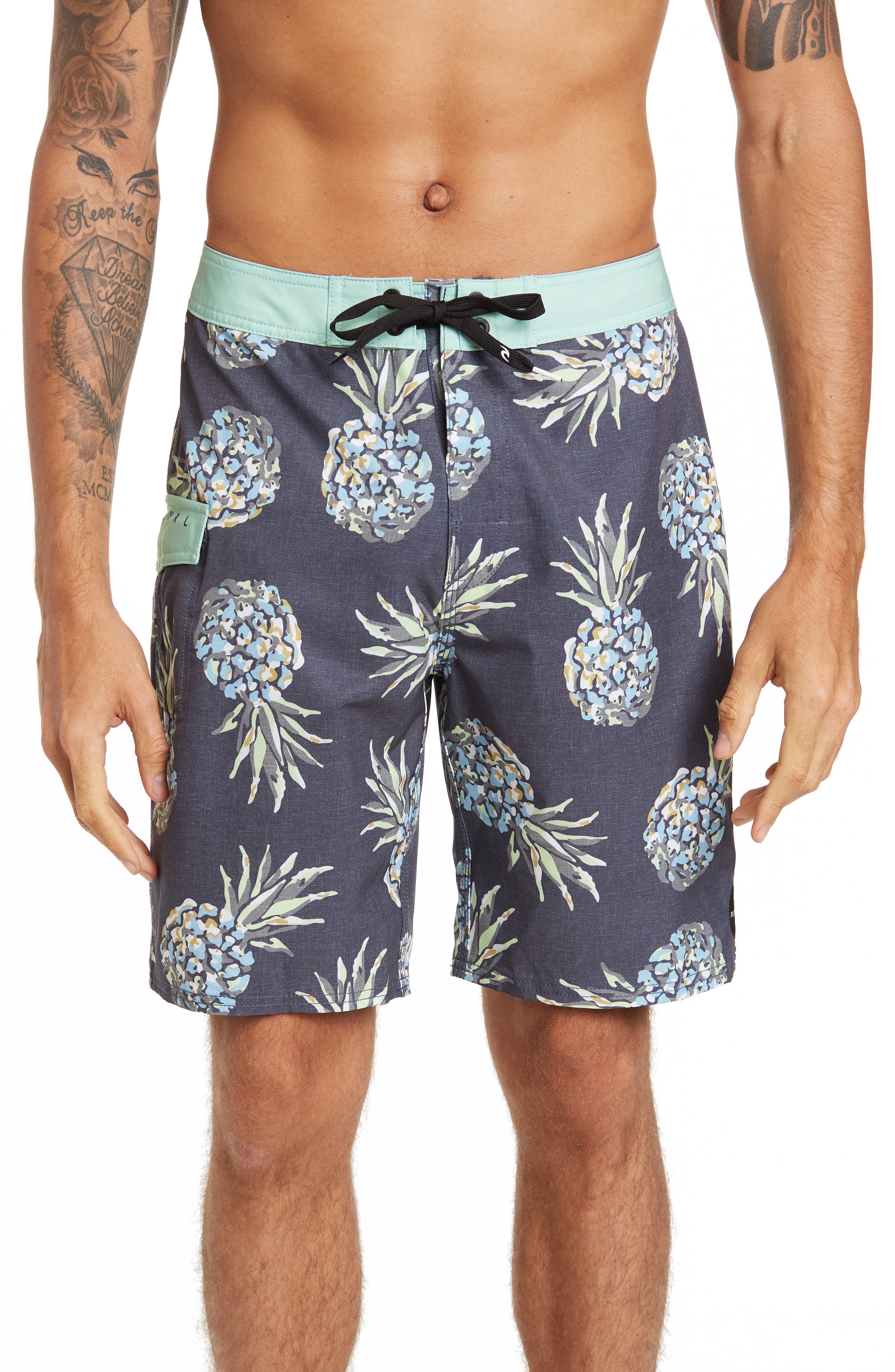 Cute Red Chili Peppers Mens Swim Trunks Quick Dry Board Shorts with Pockets Summer Swimsuit Beach Short